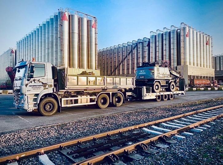 Dieplader Ghysen en Verpoort (2022) apart containers..., Autos, Camions, Entreprise, DAF, Diesel, 2 portes, Automatique, Autres couleurs