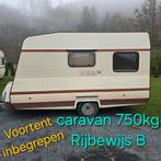 Caravan 750kg voortent 4 slaapplaatsen camping vakantie bouw, Caravans en Kamperen