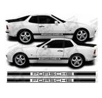 Zijstickers/Porsche metaalgrijze stickers, Auto-onderdelen, Carrosserie, Ophalen of Verzenden, Porsche