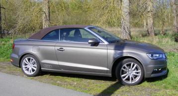 Audi A3 cabrio TFSI  S-tronic 150pk, Autos, Cuir, Argent ou Gris, Achat, Euro 6