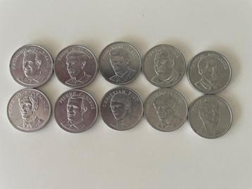 10 STUKS BP Reclame Medaillons 1970 Belgische Sport Cracks beschikbaar voor biedingen