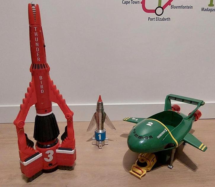 Thunderbirds 1 en 3 Supersize, Verzamelen, Speelgoed, Zo goed als nieuw, Ophalen of Verzenden