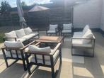 Dubbel loungeset, Tuin en Terras, Tuinsets en Loungesets, Ophalen, Gebruikt, Meer dan 8 zitplaatsen, Aluminium