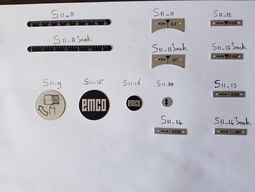 Nieuwe symboolplaatjes voor EMCO Super 11 en EMCO FB2 beschikbaar voor biedingen