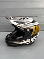 6D ATR-1 zwart/goud, Motoren, Kleding | Motorhelmen, Ophalen of Verzenden, Tweedehands, S, Overige merken