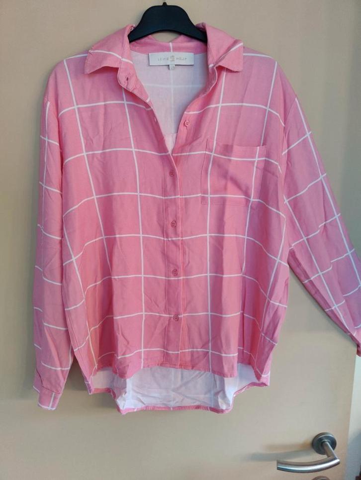 Lichtroze hemdje 'Lewis & Melly', Kleding | Dames, Blouses en Tunieken, Zo goed als nieuw, Maat 36 (S), Roze, Ophalen of Verzenden