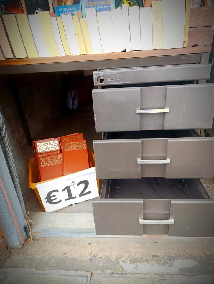 Oerdegelijk onverslijtbaar metalen bureau. Garageverkoop, Huis en Inrichting, Bureaus, Gebruikt, Bureau, Ophalen