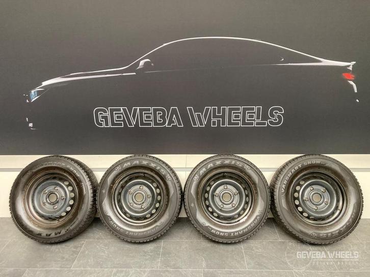 16” originele Ford Transit velgen + winterbanden 5x160, Auto-onderdelen, Banden en Velgen, Banden en Velgen, Winterbanden, 16 inch