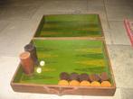 complete backgammon in houten speelkoffer in goede staat, Ophalen