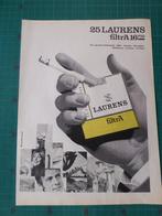 Laurens cigarette - publicité papier - 1969, Autres types, Utilisé, Enlèvement ou Envoi