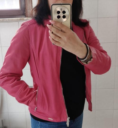 Rino & Pelle Emily Dames Biker Leren Jas Nieuw met Kartonnen, Kleding | Dames, Jassen | Winter, Nieuw, Maat 38/40 (M), Roze, Ophalen of Verzenden