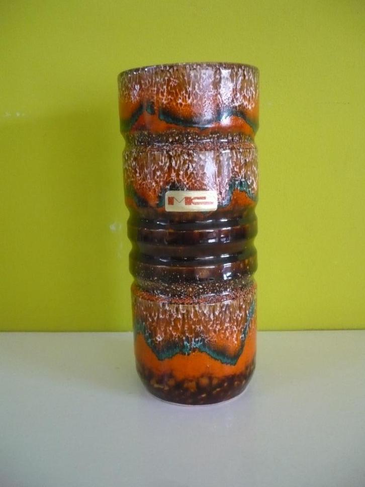 Mooie vintage fat lava vaas Maurice Chalvignac Canada, Antiek en Kunst, Antiek | Keramiek en Aardewerk, Ophalen of Verzenden