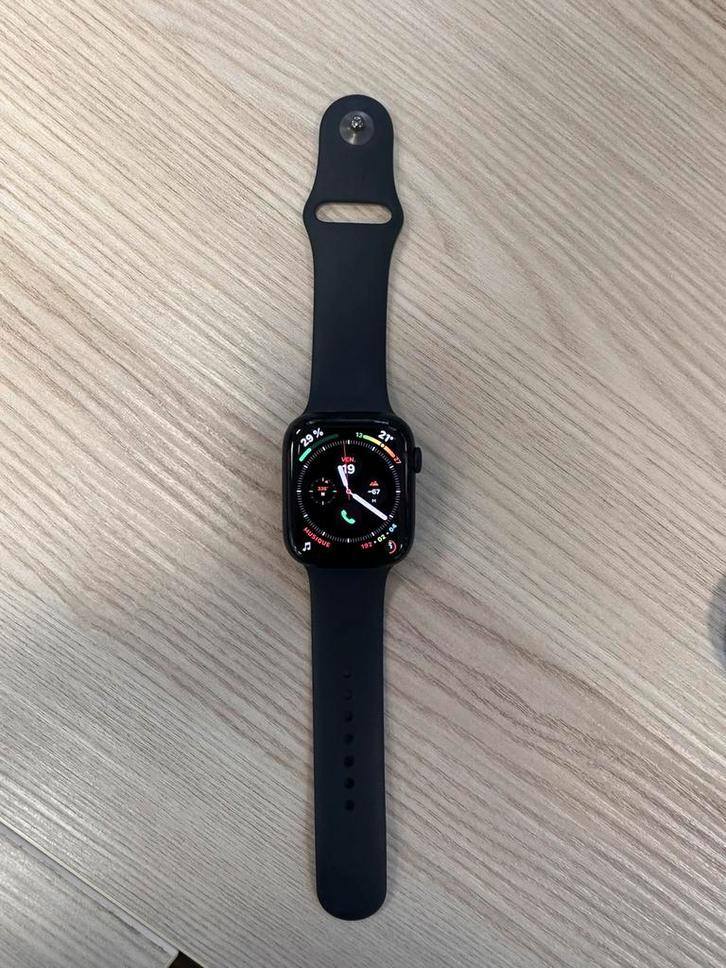 Apple Watch serie 7 Wifi, Handtassen en Accessoires, Smartwatches, Gebruikt, iOS, Blauw, Conditie, Waterdicht, Ophalen