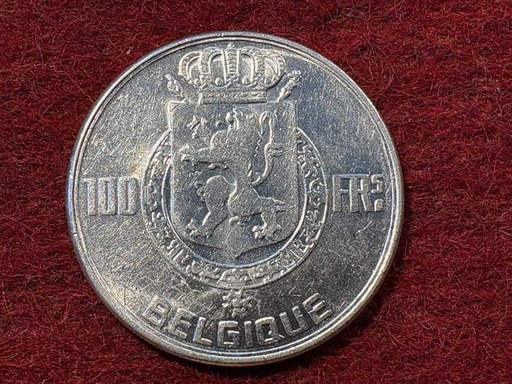 België - 100 Frank Vier Koningen - 1950 FR (#054#), Postzegels en Munten, Munten | België, Losse munt, Zilver, Zilver, Ophalen of Verzenden