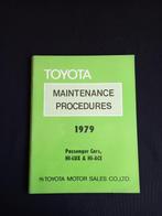Manuel d'atelier d'entretien des voitures Toyota Part. 1979, Enlèvement ou Envoi