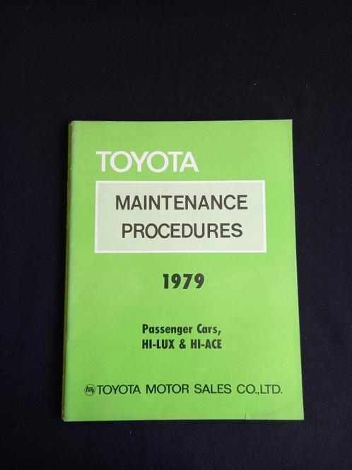 Manuel d'atelier d'entretien des voitures Toyota Part. 1979, Autos : Divers, Modes d'emploi & Notices d'utilisation, Enlèvement ou Envoi