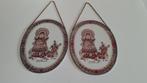 2 Prachtige vintage glas in lood raamhangers. Sarah Kay., Ophalen of Verzenden