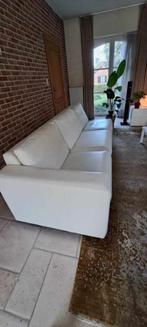 Lederen 3/5  bank, Huis en Inrichting, Fauteuils, Ophalen, Gebruikt, Leer, 75 tot 100 cm