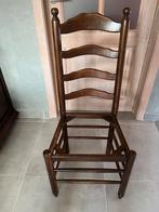 6 stoelen van eikenhout en stro, Ophalen, Gebruikt, Bruin, Vijf, Zes of meer stoelen