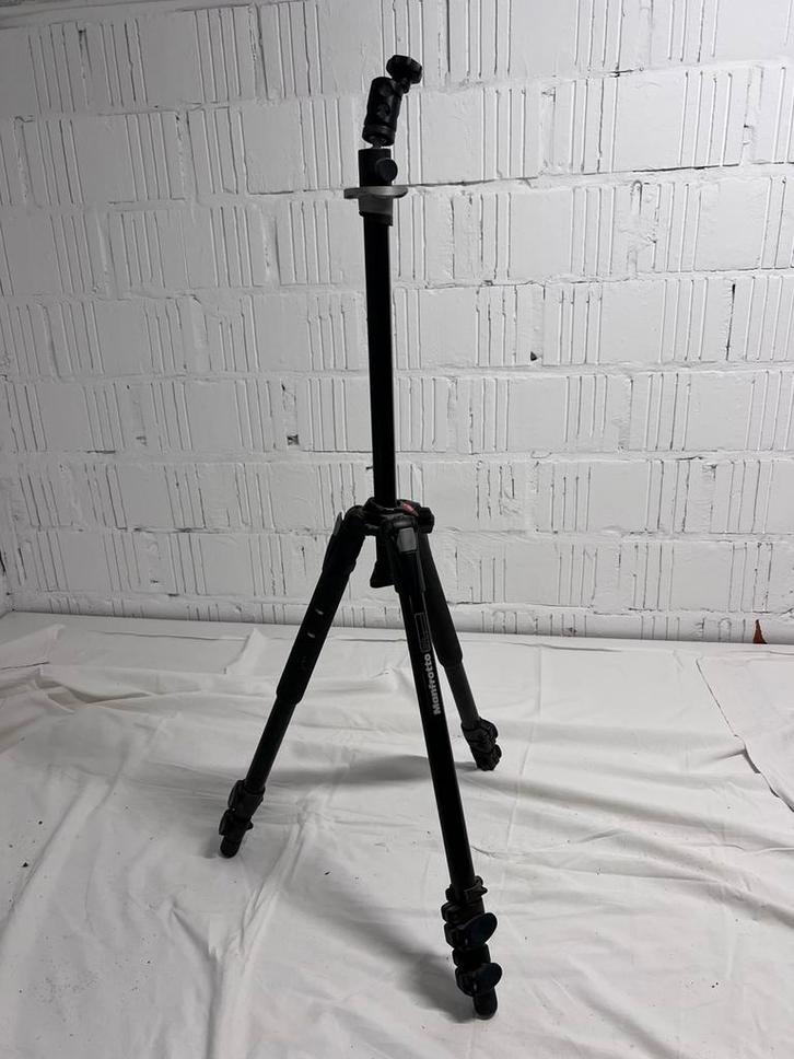 Manfrotto 190XBD statief met kop, Audio, Tv en Foto, Fotografie | Statieven en Balhoofden, Zo goed als nieuw, Ophalen