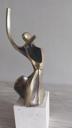 Statue en bronze sur socle de 34 cm de haut, Enlèvement ou Envoi