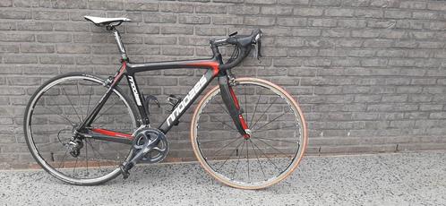 Koersfiets carbon merk moozes maat 52, Fietsen en Brommers, Fietsen | Racefietsen, Zo goed als nieuw, Carbon, Ophalen
