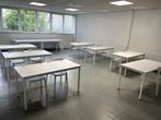 8 Kantinetafels met 16 bijpassende stapelbare stoelen, Huis en Inrichting, Ophalen, Gebruikt, Bureau