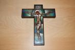 Vintage Opaline art deco kruisbeeld, Ophalen of Verzenden