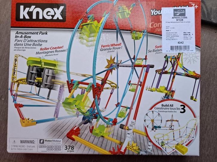 K'nex Amusement Park, Kinderen en Baby's, Speelgoed | Overig, Zo goed als nieuw, Jongen of Meisje, Ophalen of Verzenden
