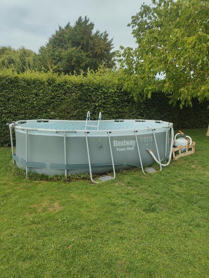 Zwembad met zandfilter en toebehoren, Tuin en Terras, Zwembad-toebehoren, Gebruikt, Ophalen