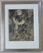 JAN VAERTEN / MANSFIGUUR / ORIGINEEL WERK / 89x69cm / KADER, Ophalen
