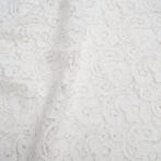 Nieuw in! 6027) 140x100cm kant stof gebroken wit, Hobby en Vrije tijd, Stoffen en Lappen, 30 tot 200 cm, Ophalen of Verzenden