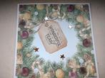 Zelfgemaakte kerstkaart met omslag, Hobby en Vrije tijd, Ophalen of Verzenden, Nieuw, Kerst