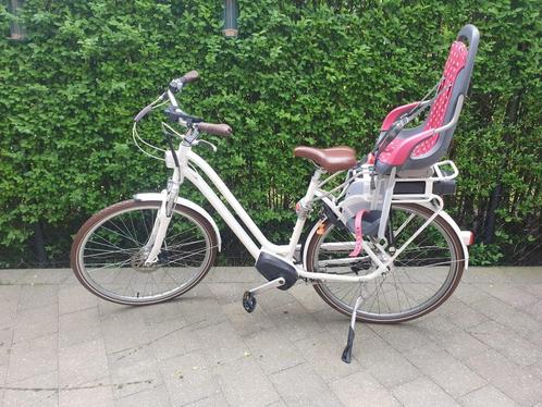 MOET WEG Elektrisch fiets Elops (Decathlon + kinderstoeltje), Fietsen en Brommers, Elektrische fietsen, Zo goed als nieuw, Ophalen