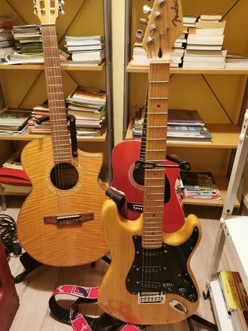 Gitaren en versterker, Musique & Instruments, Amplis | Basse & Guitare, Enlèvement, Comme neuf, Guitare, 100 watts ou plus