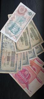 Oude Joegoslavische bankbiljetten (11 stuks), Ophalen of Verzenden
