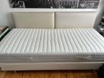BoxSpring Bed 90 cm, Ophalen, 90 cm, Eenpersoons, Beige