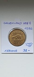 Groenland 1 krone 1926 UNC !!!geres bemil, Ophalen of Verzenden