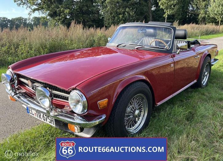 Triumph TR6 | 1976 | Route 66 Auctions, Auto's, Oldtimers, Bedrijf, Te koop, Triumph, Benzine, Overige carrosserie, Handgeschakeld