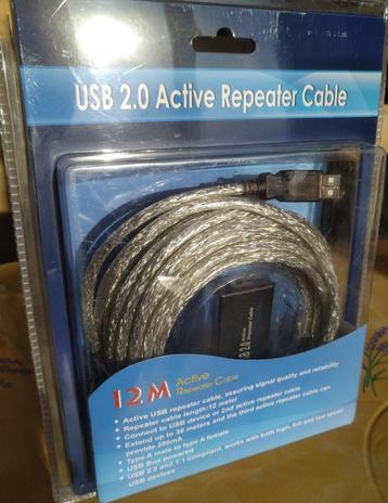 rallonge 12m usb2 active repeter cable