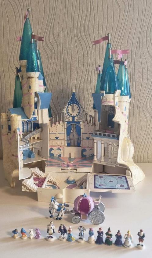 Disney Assepoester Kasteel Polly Pocket 1996 Vintage, Verzamelen, Poppetjes en Figuurtjes, Gebruikt, Ophalen