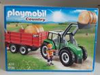 PLaymobil grote tractor en kar - compleet, Ophalen of Verzenden, Zo goed als nieuw, Complete set
