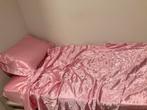 Linge de lit en satin, Maison & Meubles, Drap-housse ou Taie d'oreiller, Rose, Envoi, Une personne