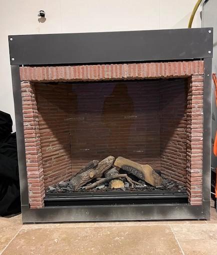 Gashaard met gesloten verbrandingssysteem., Huis en Inrichting, Haarden, Gebruikt, Gashaard, Ophalen