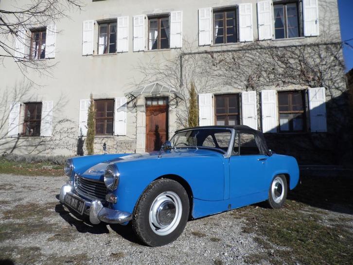 AUSTIN HEALEY SPRITE MARK III, Auto's, Austin, Particulier, Benzine, Cabriolet, 2 deurs, Handgeschakeld, Blauw, Blauw, Voorwielaandrijving