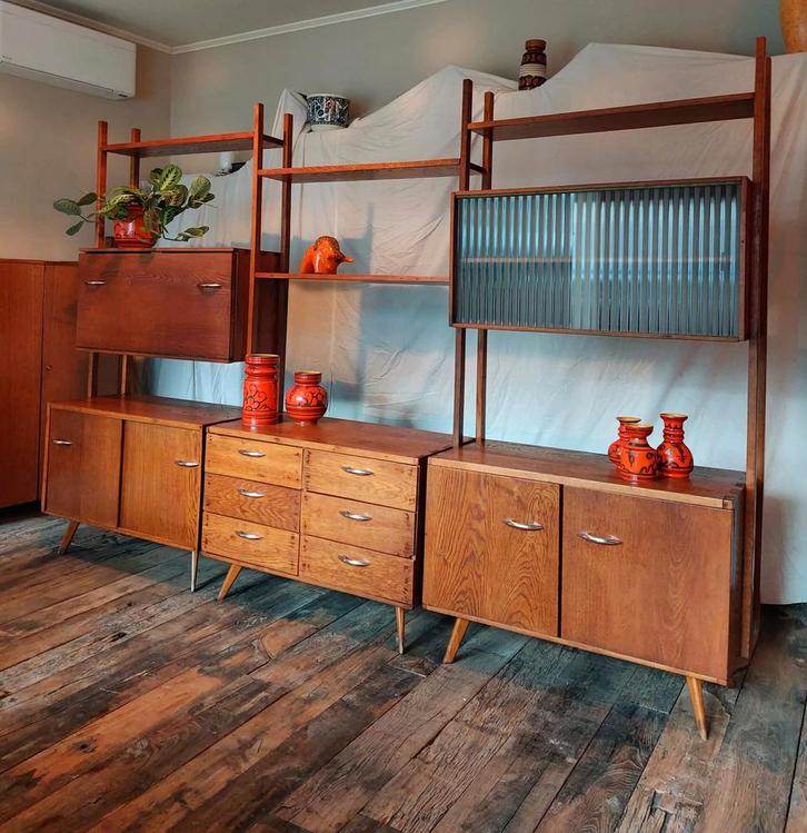 Vintage wandmeubel, Antiquités & Art, Curiosités & Brocante, Enlèvement