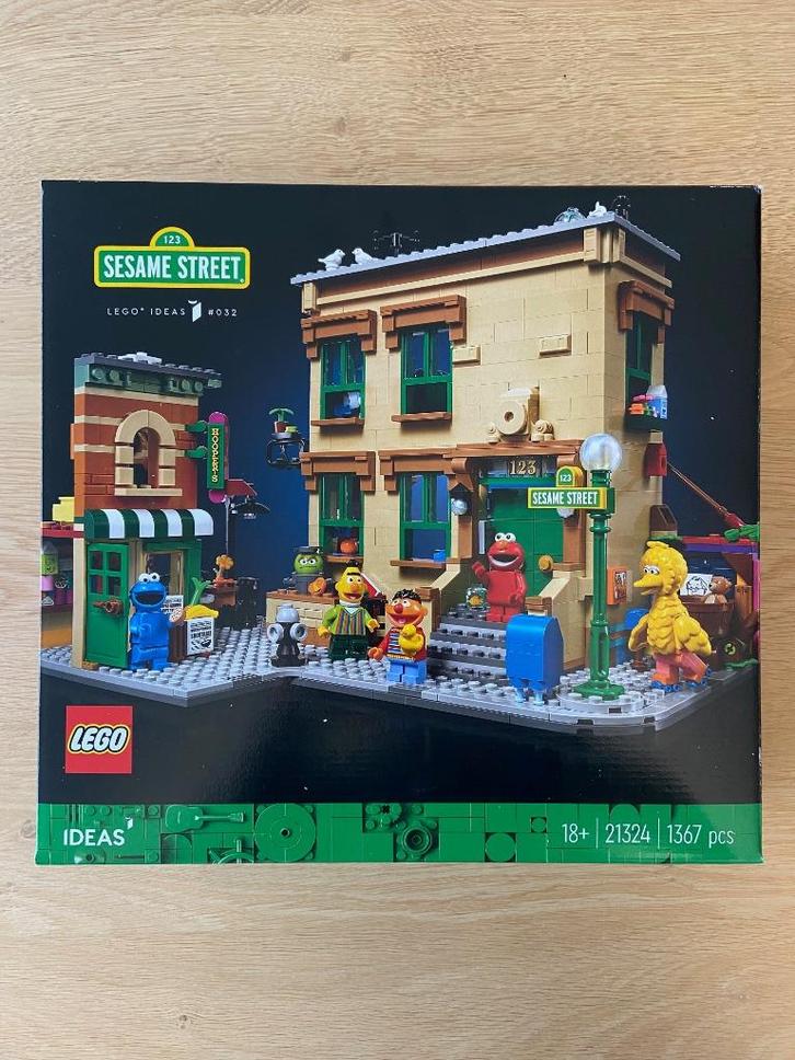 LEGO Ideas 21324 Sesamstraat, Kinderen en Baby's, Speelgoed | Duplo en Lego, Nieuw, Lego, Complete set, Ophalen of Verzenden