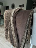 Plaid polyester 220x220cm met bijhorende kussens, Ophalen of Verzenden, Zo goed als nieuw