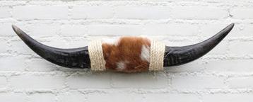 Texas style BULLBAR - 79 cm - afgewerkt met vel en sisaltouw beschikbaar voor biedingen