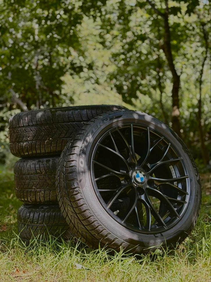 Set hiver BMW – Jantes 18” + pneus Pirelli (prix à discuter), Auto-onderdelen, Banden en Velgen, Banden en Velgen, Winterbanden